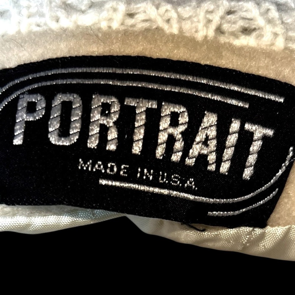 VTG 1960s Portrait Wool Maxi Coat L ILGWU Union Made USA Ivory Duster Trench Mod - Picture 9 of 16